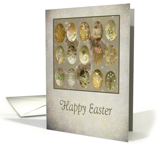 Floating Easter Eggs + Feathers to Anyone card (584115)
