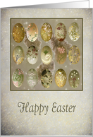 Floating Easter Eggs + Feathers - Across the miles card