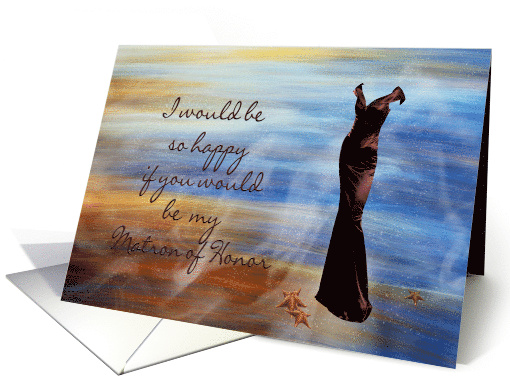 Matron of Honor wedding party card (584816)