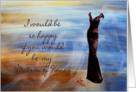 Matron of Honor wedding party card