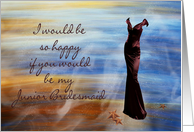 Junior bridesmaid wedding party card