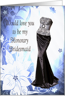 Honorary Bridesmaid wedding party card