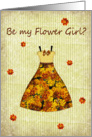 Flower Girl - Dress - Fall colors card