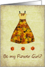 Flower Girl Request - Fall Floral Dress card
