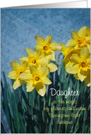 Easter - Daughter - Springtime Daffodils card