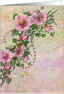 Thank You - Being in my Wedding - Floral card