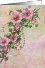 Thank You - Being in my Wedding - Floral card