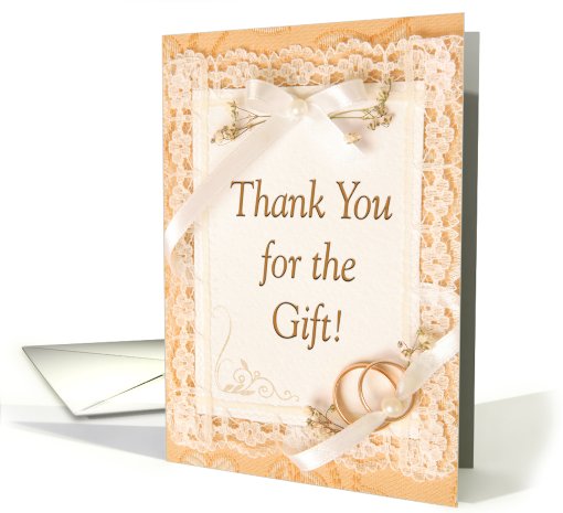 Thank You for the Gift Wedding card (588420)
