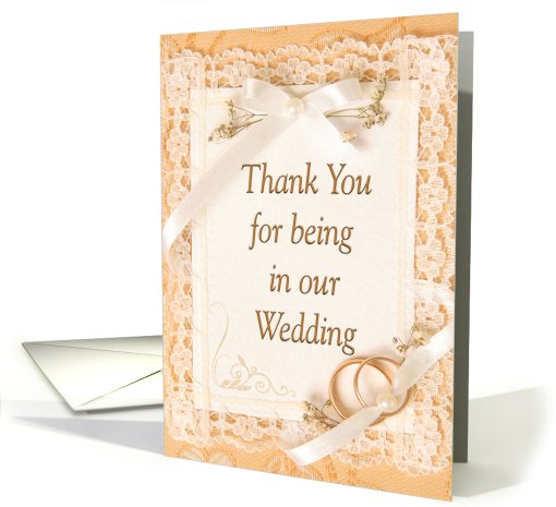 Thank You - Wedding Attendant card (588423)