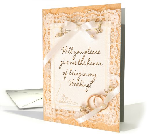 Bridal Party Invitation - Be in my Wedding Party card (588436)