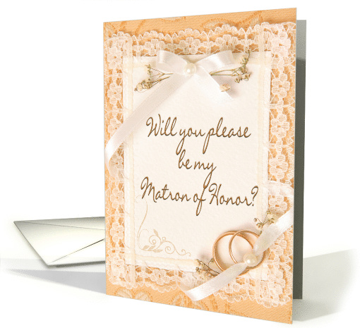 Matron of Honor - Invitation - Request card (588438)