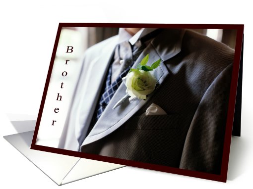 Best man - Brother - Formal Suit card (588660)