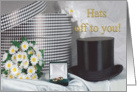 Thank You Wedding Attendant Hat card