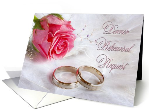 Wedding Rehearsal Dinner Request Invitation card (597433)