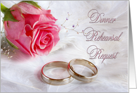 Wedding Rehearsal Dinner Request Invitation card