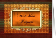 Best Man Request Invitation card