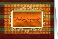 Thank You Gift Wedding card