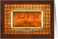 Jack Jill Shower Invitation card