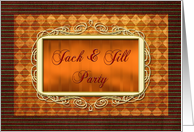 Jack Jill Party Invitation card