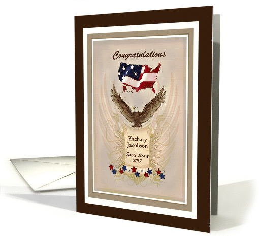 Congratulations Eagle Scout - Customizable Text card (599532)