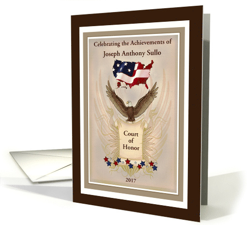Eagle Scout Court of Honor Ceremony Invitation card (599611)