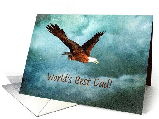 Father's Day Eagle Worlds Best Dad card (599642)