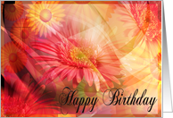 Happy Birthday Friend Floral Multi Color card