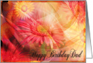 Happy Birthday Dad Floral Multi Color card