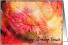 Happy Birthday Cousin Floral Multi Color card