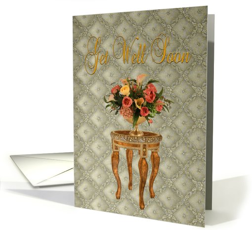 Get Well Soon Floral Multi Color card (600082)