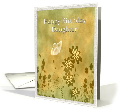 Birthday - Daughter - Butterfly - Digital Art card (600298)