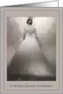 Bridal Shower Invitation - Wedding - Bride in Elegant Dress card