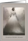 Surprise Bridal Shower Invitation - Bride in Dress card