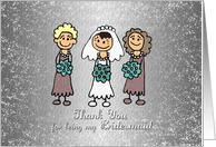 Thank You for being my Bridesmaid - Sparkle look card