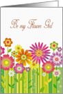 Be my Flower Girl Flowers Multi Color card