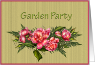 Garden Party Invitation Floral Bouquet card