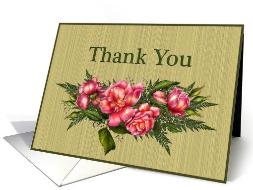 Thank You for the Gift Floral Bouquet card (626217)