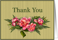 Thank You for the Gift Floral Bouquet card