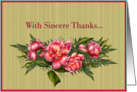 Thank You Volunteer Floral Bouquet card