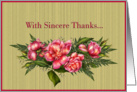 Thank You Customer Relations Appreciation Floral Bouquet card