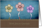 Thank You Gratitude Appreciation Business, floral card