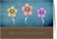 Thank You Appreciation Gardener, flowers card