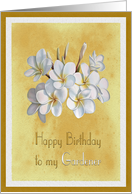 Happy Birthday Gardener Tropical Floral card