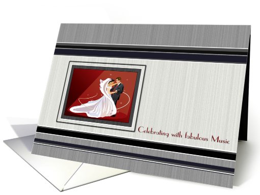 Thank You Musicians Red Navy Black White Grey card (628817)