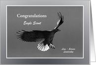Congratulations - Eagle Scout Rank card