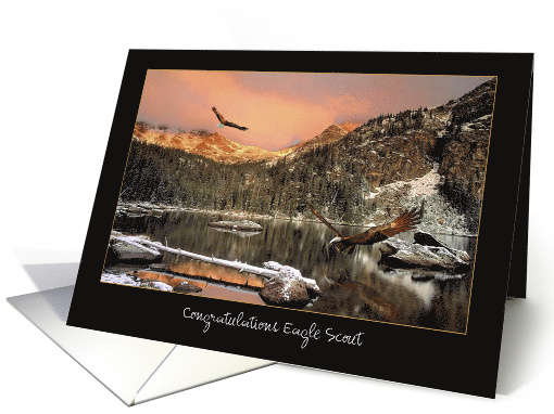 Congratulations Eagle Scout Achievement - Mountain Scape card (630375)