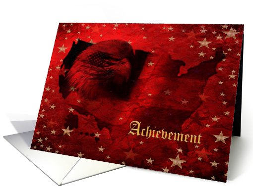 Congratulations Eagle Scout Achievement Eagle USA Map Stars card