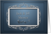 Jack and Jill Couples Bridal Shower Invitation card