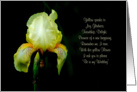 Be in my Wedding Request, Yellow Iris Poem card