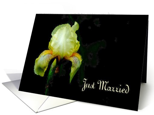 Just Married, Yellow Iris card (639587)